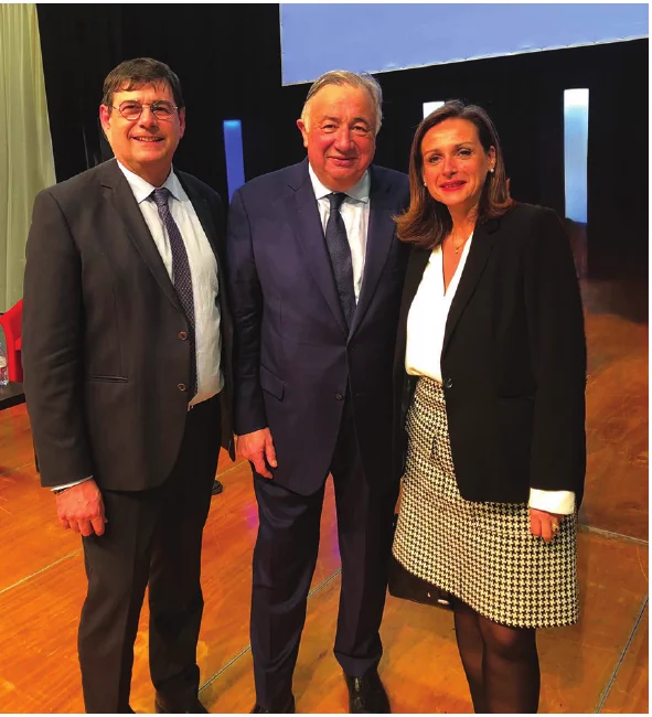 Patrick Chaize, Gérard Larcher et Véronique Baude