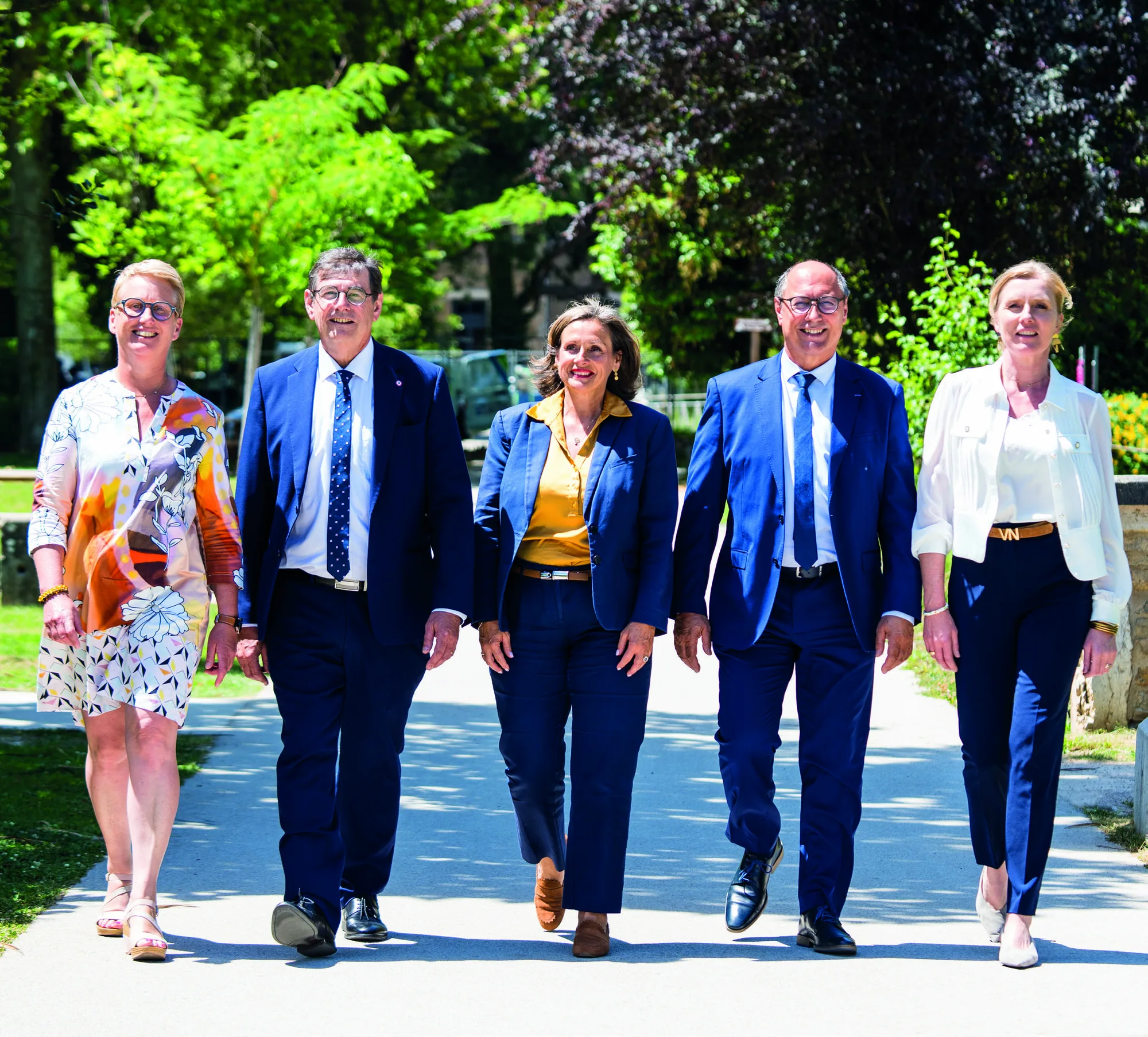 Les cinq candidats de la liste L’Ain au cœur